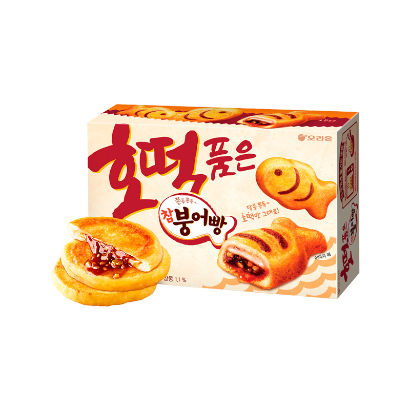 ORION Fish Shape Cake Fried Peanut Korean Pancake Flavour 372g x 8