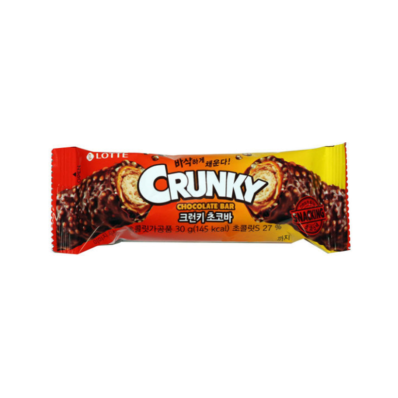 LOTTE Crunky Chocolate Bar 30g x 60