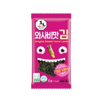 JANGSOO Wasabi Flavor Seasoned Laver HALAL 2g x 24p x 34