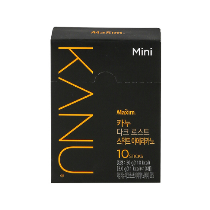 DONGSUH Maxim Kanu Dark Roast Sweet Americano Min 3g x 10p x 10