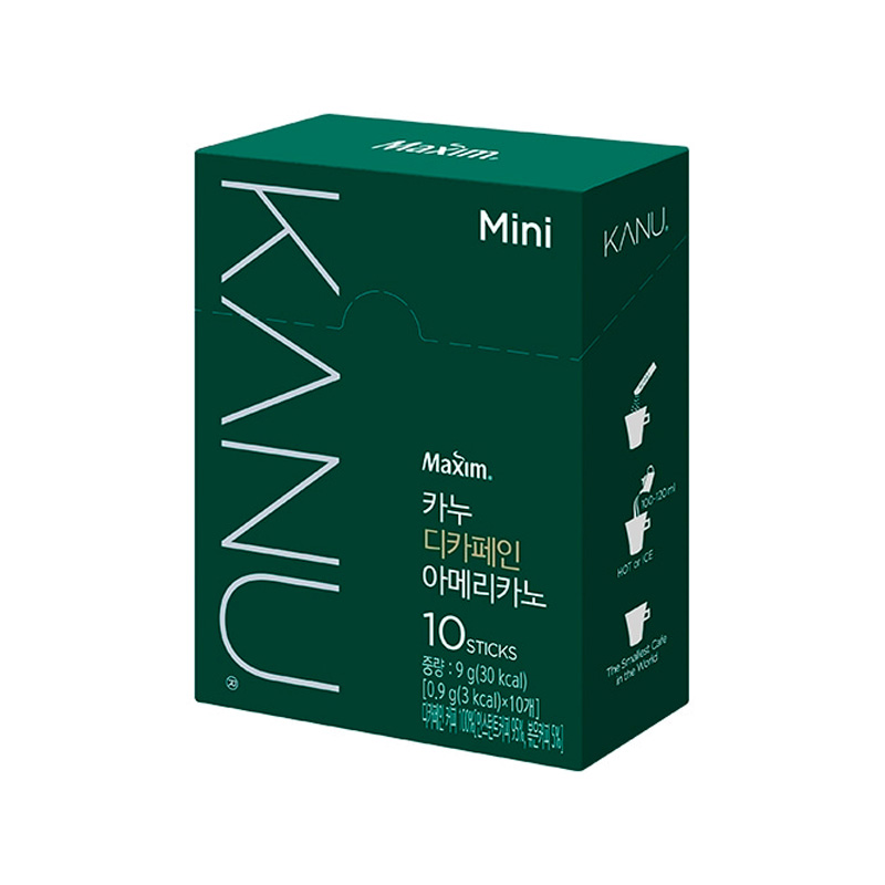 DONGSUH Maxim Kanu Decaffeinated Americano Mini 0.9g x 10p x 10