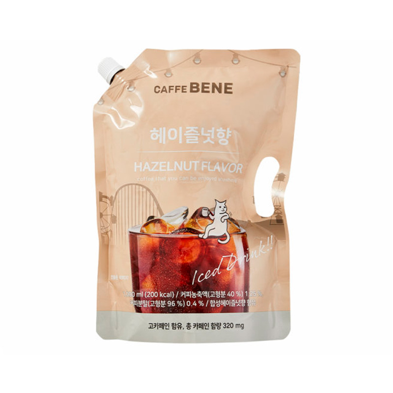 CAFFE BENE Hazelnut Flavor pouch coffee 1000ml x 6