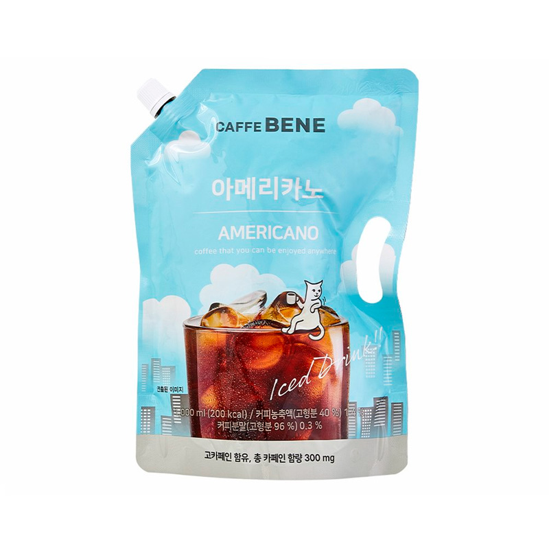 CAFFE BENE Americano pouch coffee 1000ml x 6