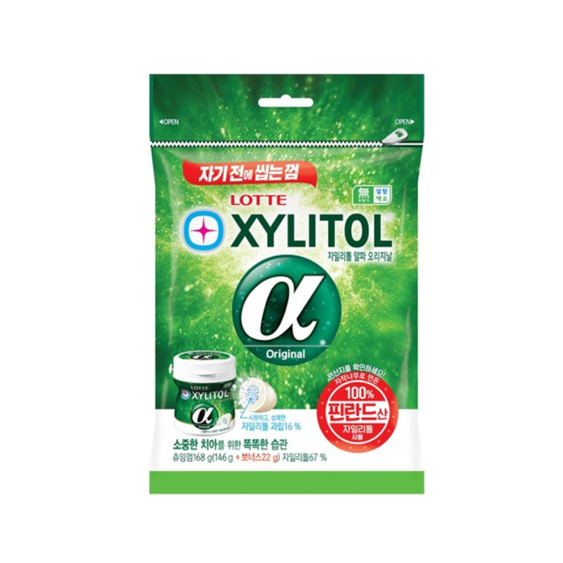 LOTTE Xylitol Alpha Original 168g x 24