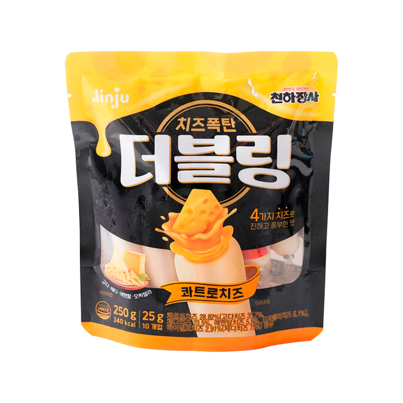 JINJU HAM Chun-Ha-Jang-Sa Double Ring Quattro Cheese 250g x 24