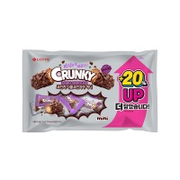 LOTTE Crunky Double Crunch Bar Mini 513g x 4