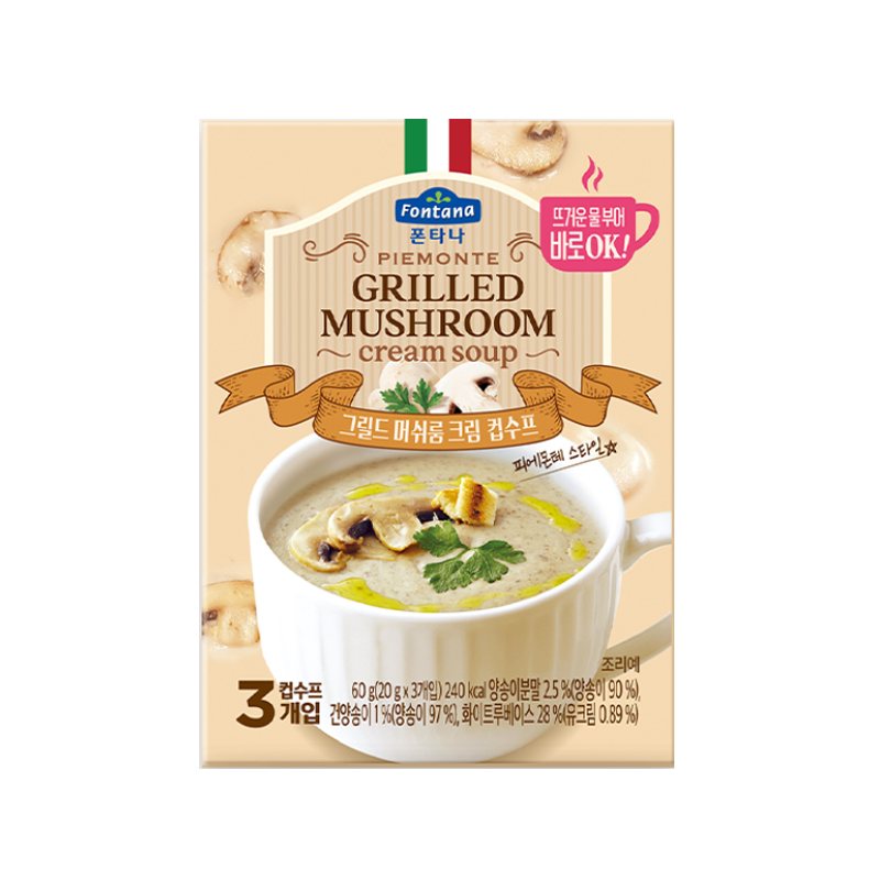 SEMPIO Fontana Piemonte Grilled Mushroom Cream Soup 20g x 3p x 12