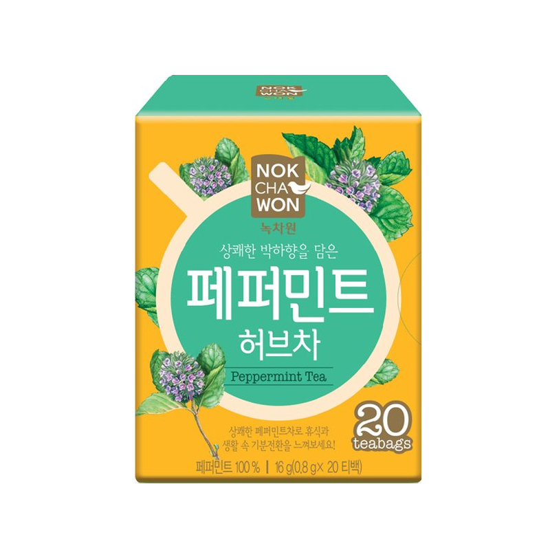 NOKCHAWON Peppermint Herb Tea 0.8g x 20p x 12