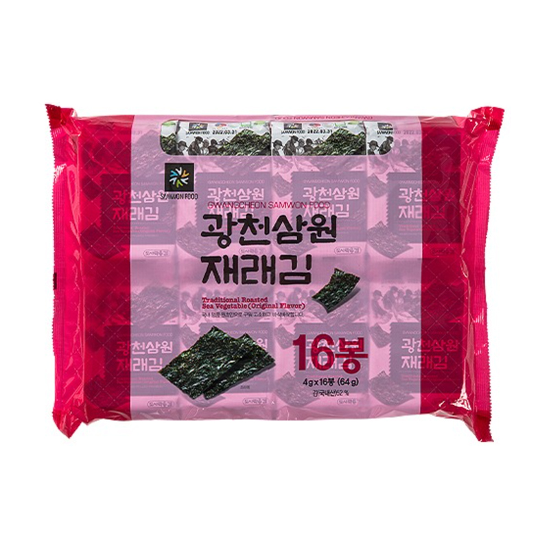 SAMWON Traditional Laver Doshirak 4g x 16p x 10