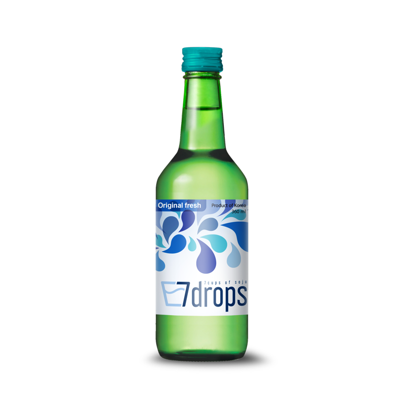 7DROPS Soju Original Fresh Alc. 16% 360ml x 20