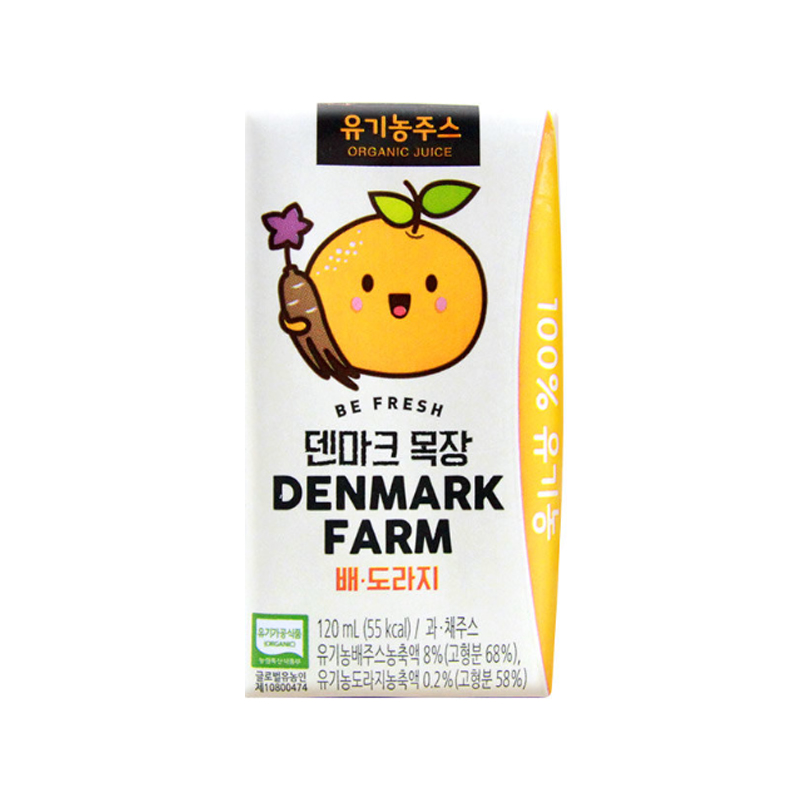 DONGWON F&B Denmark Organic Pear & Bellflower 120ml x 32