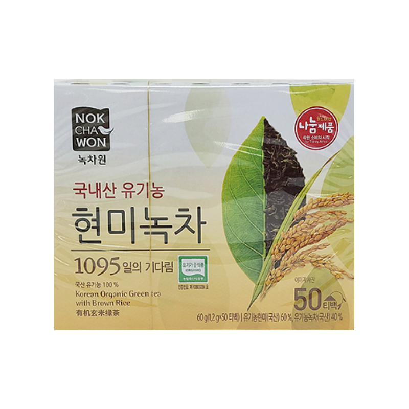 NOKCHAWON Organic Brown Rice Green Tea 1.2g x 50p x 20