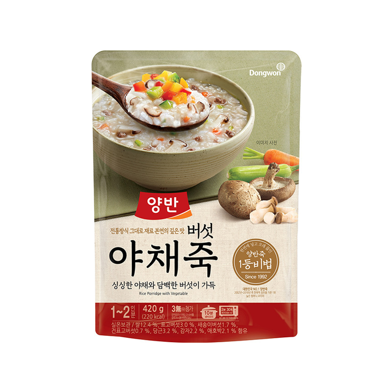 DONGWON Vegetable vegetable porridge Large Size 420g x 20