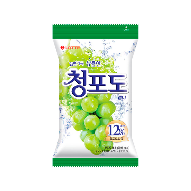 LOTTE Green Grape Candy 153g x 20