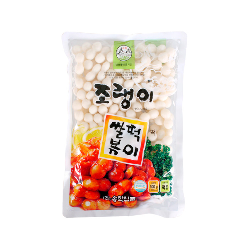 SONGHAK FOOD Joraengi Rice Tteokbokki Rice Cake (R) 500g x 12