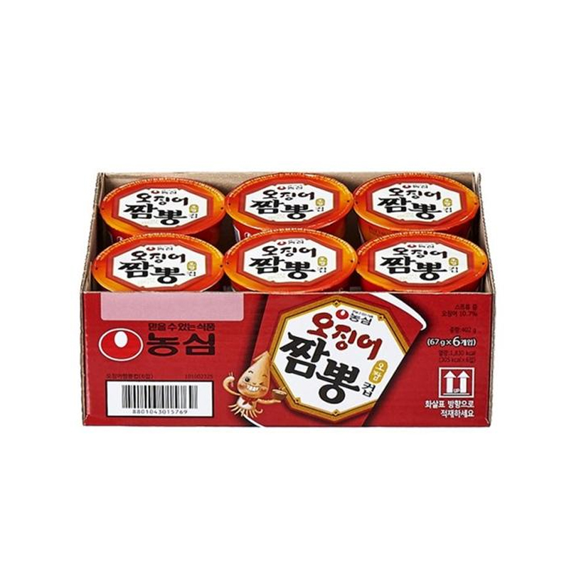 NONGSHIM Squid Champong Noodle Cup 67g x 6p x 1