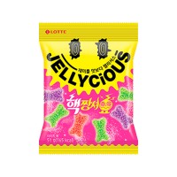 LOTTE Jellycious Extreamly Sour Soft Candy Fruits 51g x 48