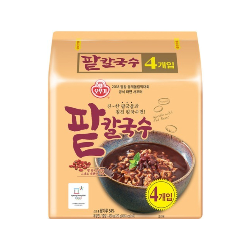 OTTOGI Red Bean Kalguksu Ramen 120g x 4p x 8