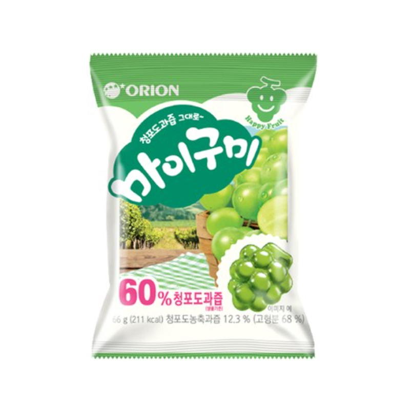 ORION Green Grape Juice Jelly (E) 66g x 40