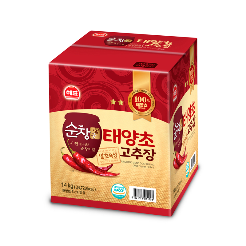 SAJO HAEPYO Sunchanggung Taeyangcho Red Pepper Paste (E) 14kg x 1