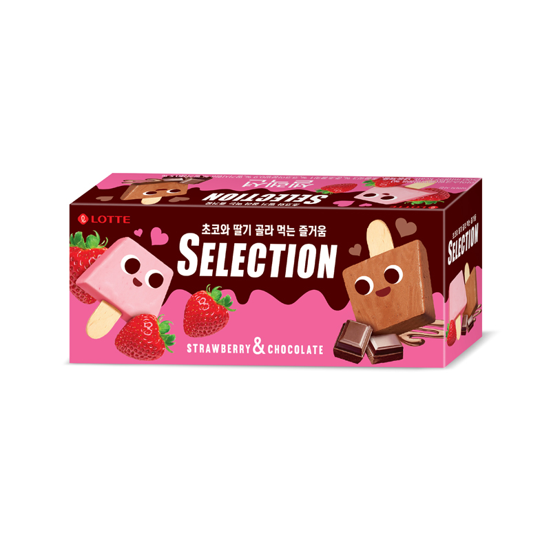 LOTTE Selection Strawberry and Chocolate (F) 500ml x 8