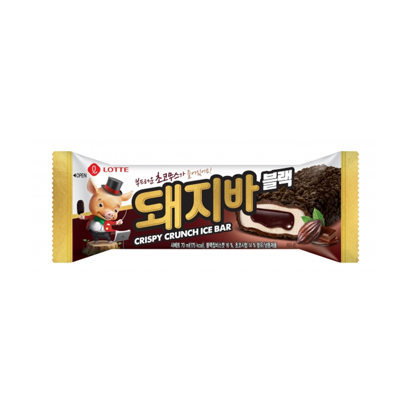 LOTTE FOOD Crispy Crunch Ice Bar Chocolate Mousse (F) 70ml x 40