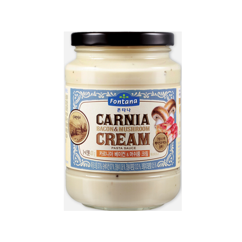 SEMPIO Carnia Bacon & Mushroom Cream Pasta Sauce 430g x 12