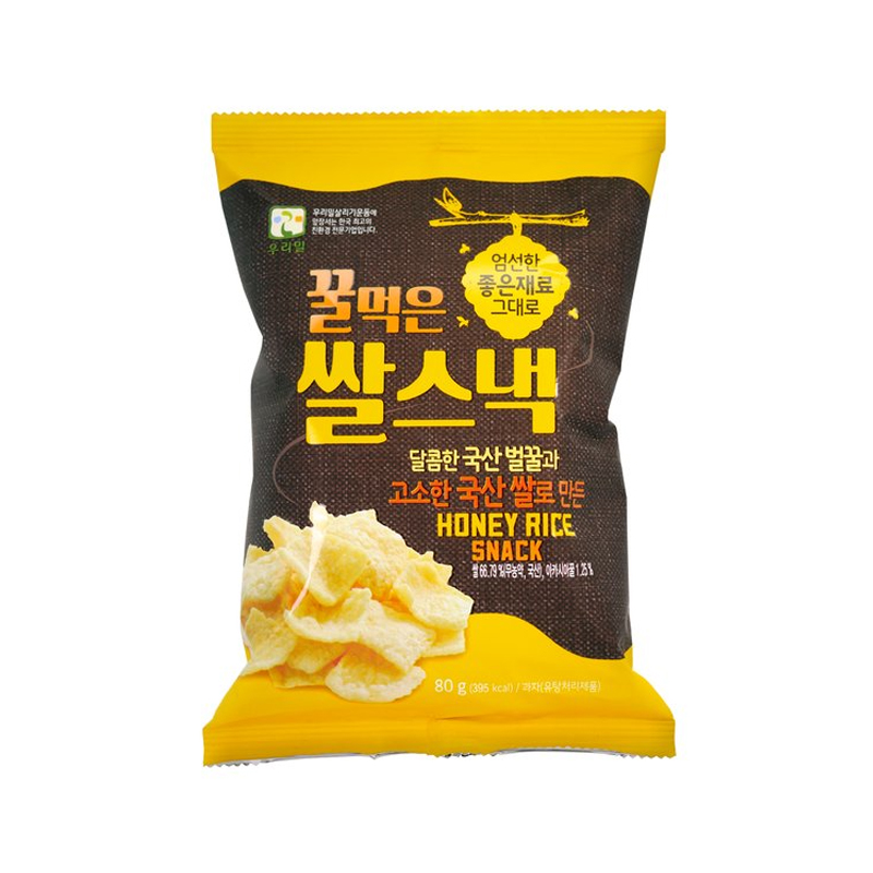 WOORIMIL Honey Rice Snack 80g x 20