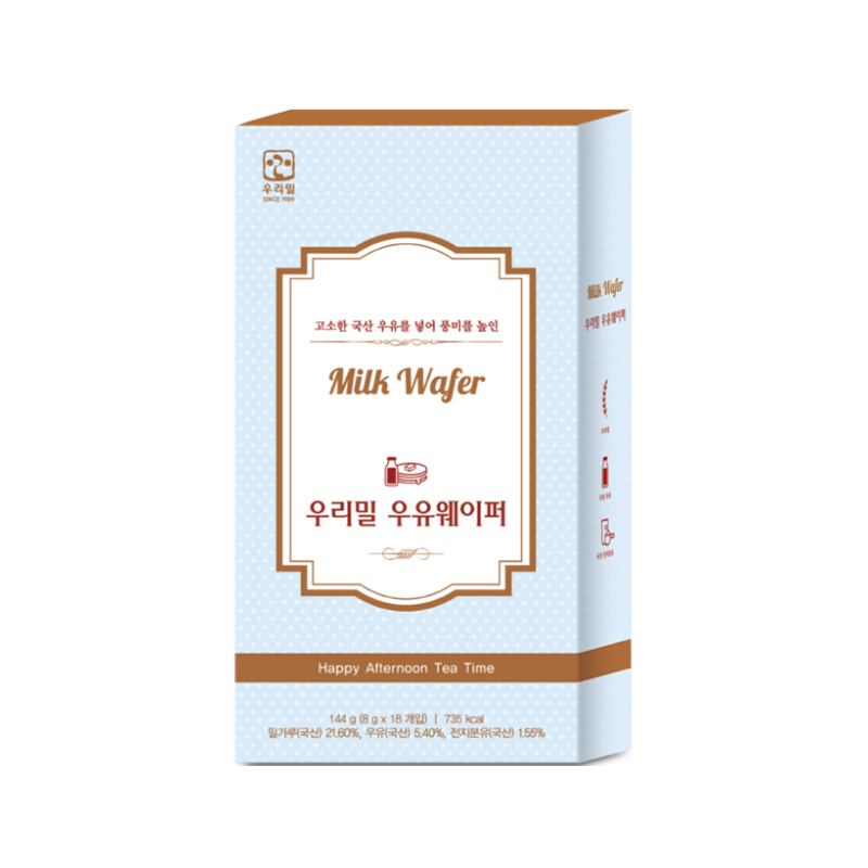 WOORIMIL Milk Wafer 144g x 20