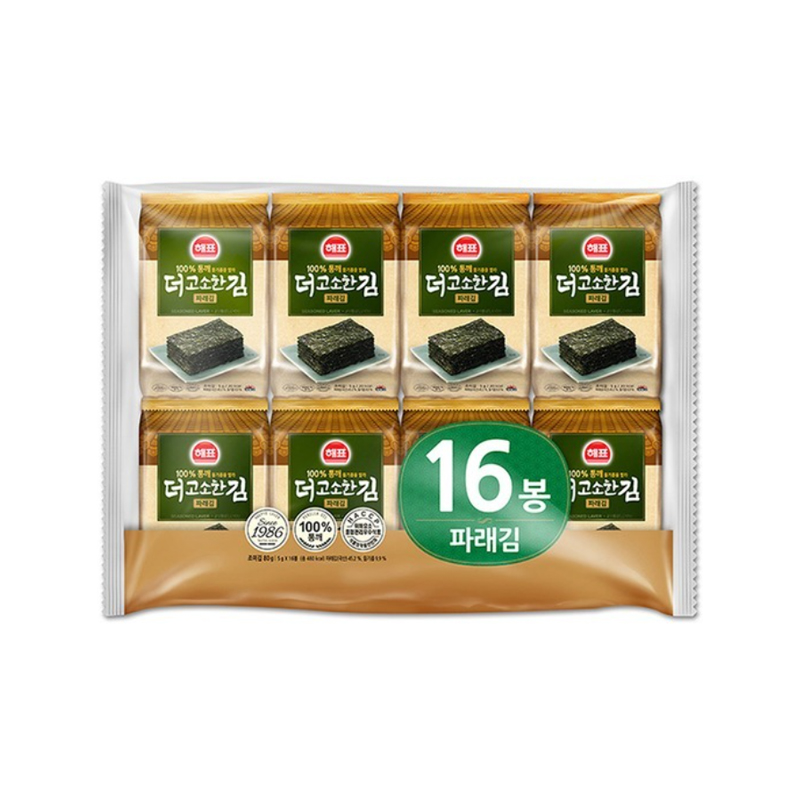 SAJO HAEPYO Savory Green Laver 5g x 16p x 6