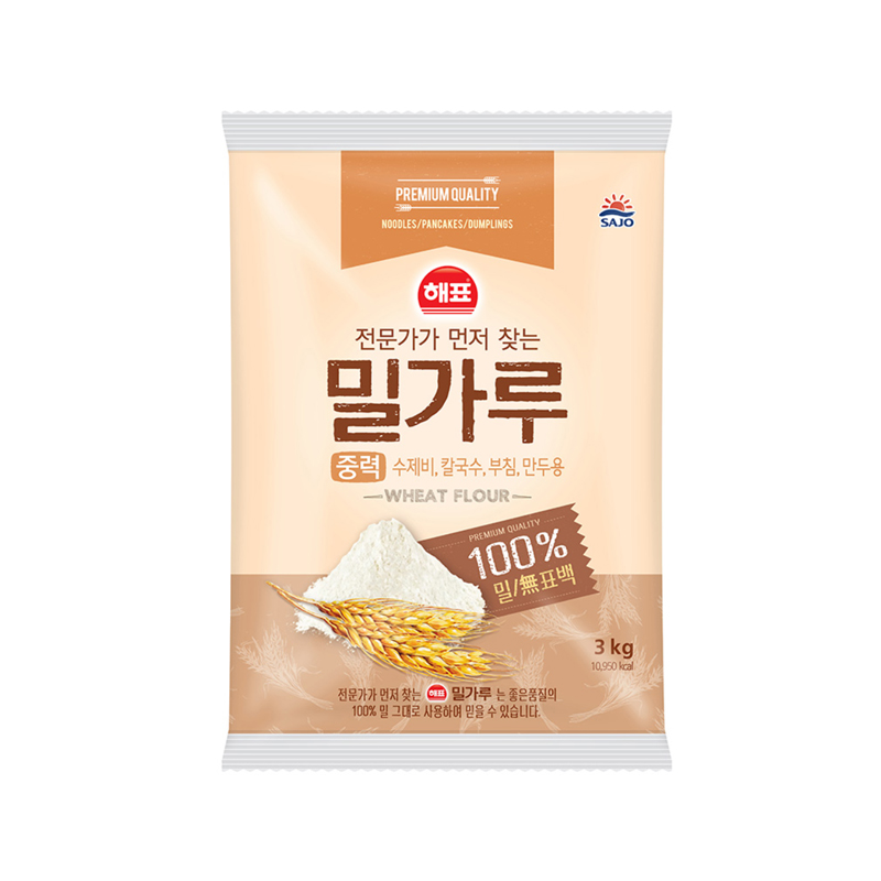 SAJO HAEPYO Medium Flour 3000g x 6