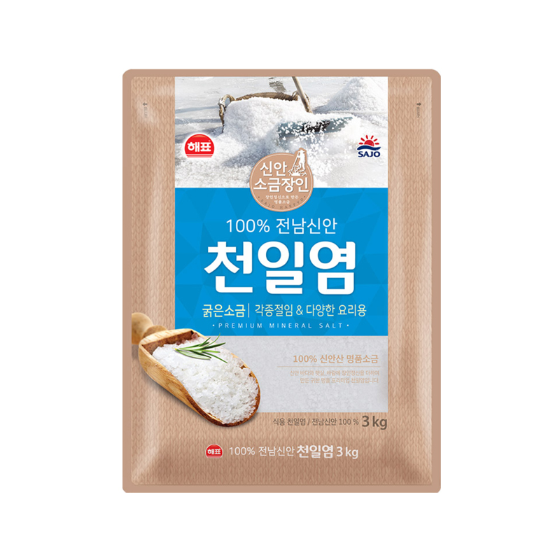 SAJO HAEPYO Sun-dried Salt 3000g x 5