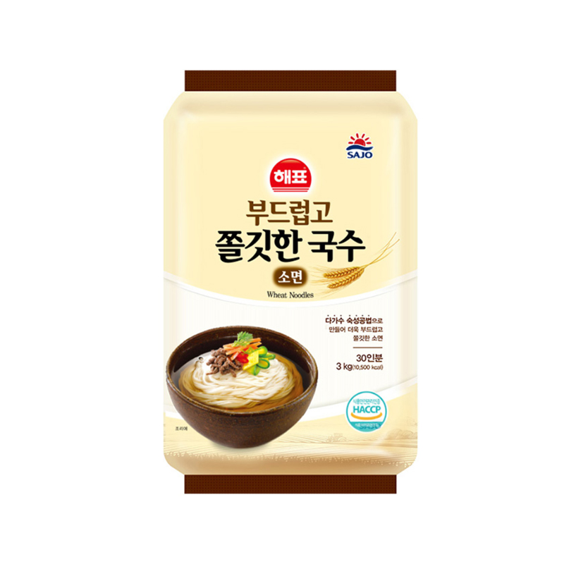 SAJO HAEPYO Chewy Somen Noodles 3000g x 4