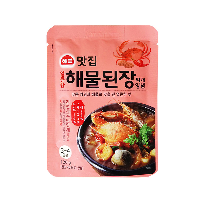 SAJO HAEPYO Spicy Seefood Soybean Paste 120g x 24