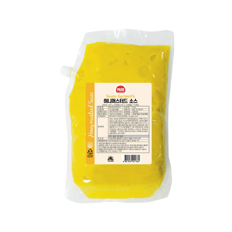 SAJO HAEPYO Honey Mustard Sauce 2000g x 6