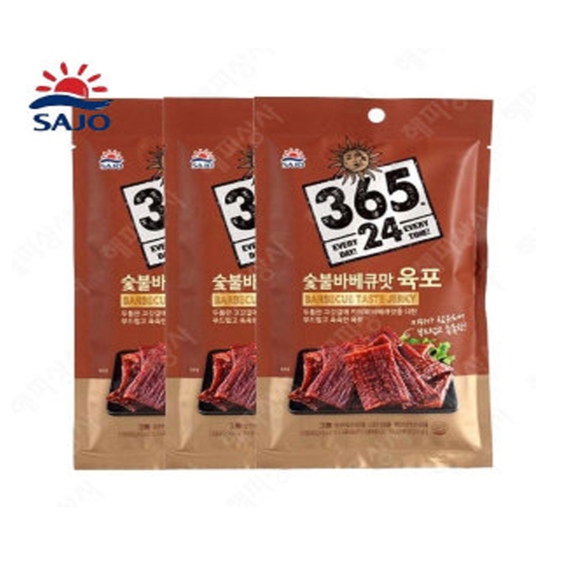 SAJO HAEPYO 365.24 Beef Jerky Barbecue 30g x 3p x 10