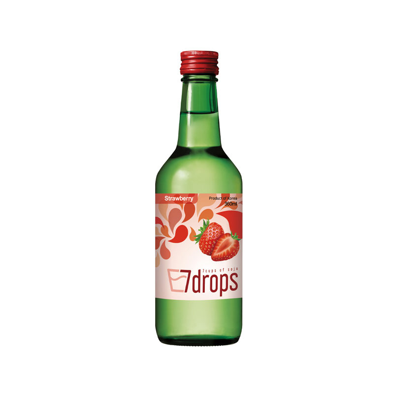 7DROPS Soju Strawberry Alc. 12% 360ml x 20