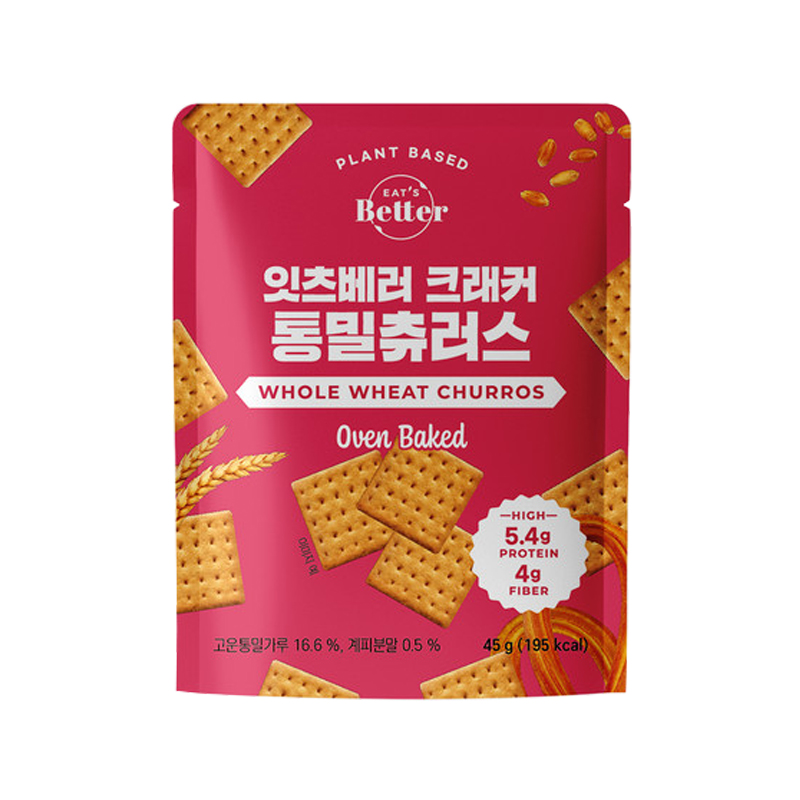 EAT'S BETTER Whole Wheat Churros Cracker (V) 45g x 30