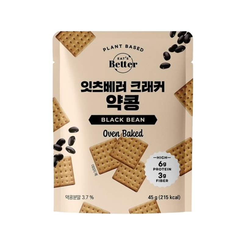 EAT'S BETTER Yak-kong (Korean Black Bean) Cracker (V) 45g x 30