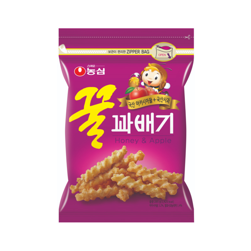 NONGSHIM Honey Twist Snack zipper bag large 300g x 8