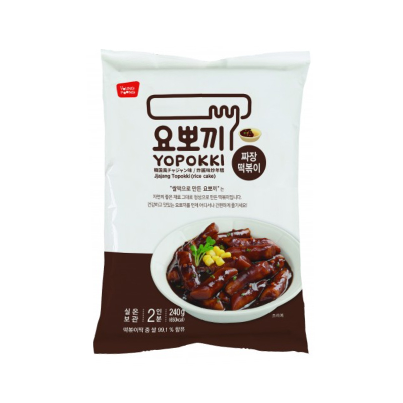 YOUNGPOONG Yopokki Jjajang Tteokbokki Pack 240g x 24