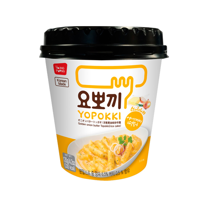 YOUNGPOONG Yopokki Golden Onion Butter Tteokbokki Cup 120g x 30