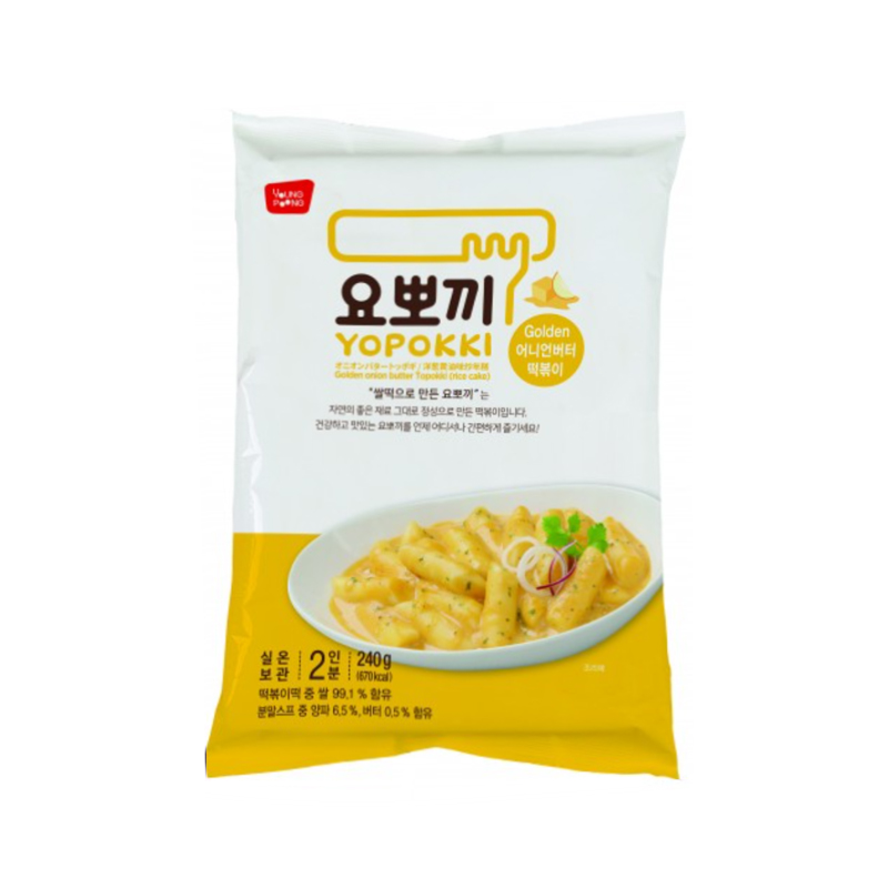 YOUNGPOONG Yopokki Golden Onion Butter Tteokbokki Pack 240g x 24