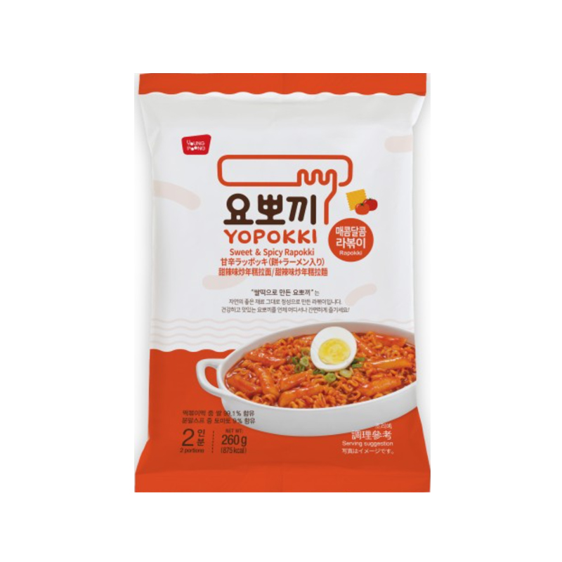 YOUNGPOONG Yopokki Sweet and Spicy Rapokki Pack 260g x 20