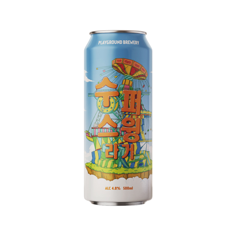 PLAYGROUNDBREWERY Super Swing Lager Beer Alc. 4.8% 500ml x 24