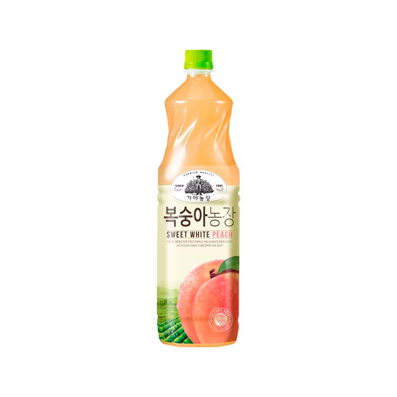 WOONGJIN Gaya Farm Peach Juice PET (E) 1500ml x 12