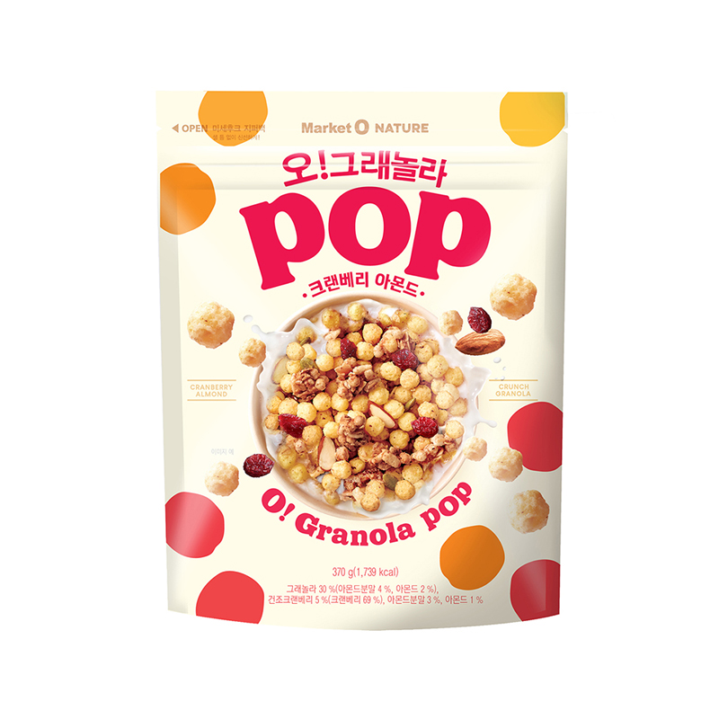 ORION Oh! Granola Pop Cranberry Almond 370g x 8