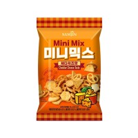 SAMJIN Mini Mix Pretzel&Cracker Cheddar Cheese Tastes 65g x 24