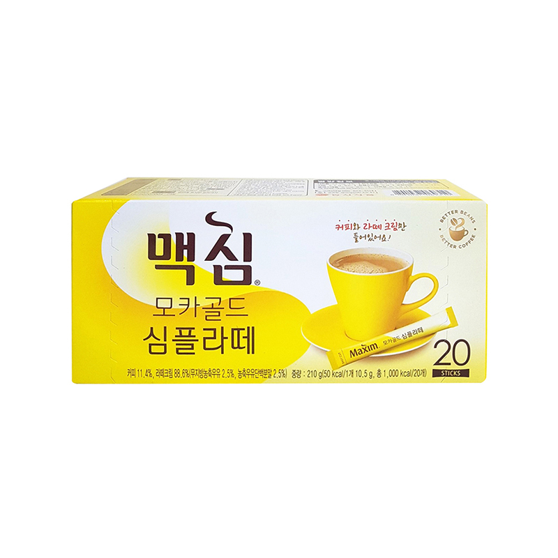 DONGSUH Maxim Mocha Gold Simple Latte Coffee Mix 10.5g x 20p x 24