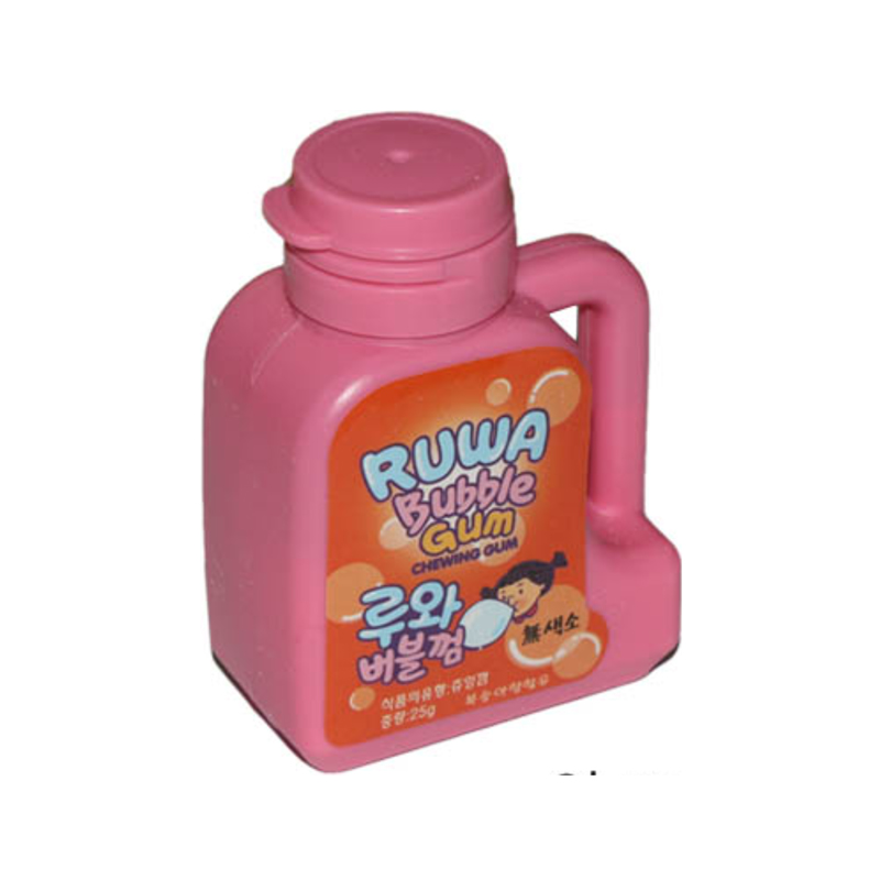 HAPPY TIME Ruwa Bubble Gum Peach Flavor 25g x 20p x 8